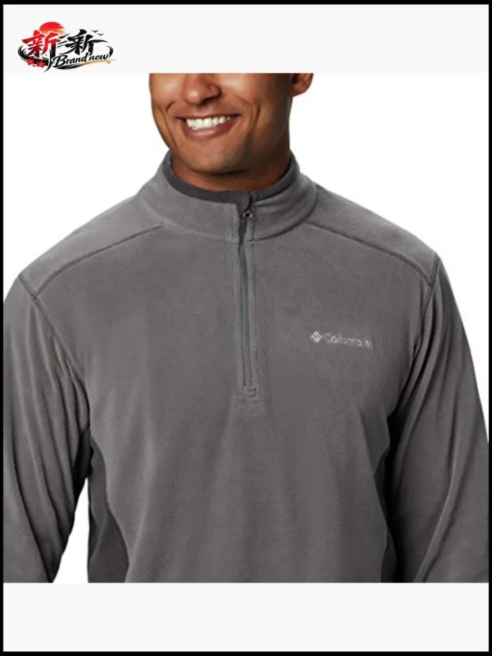 Men's Half Zip Fleece Pullover - Microfleece Long Sleeve Anorak